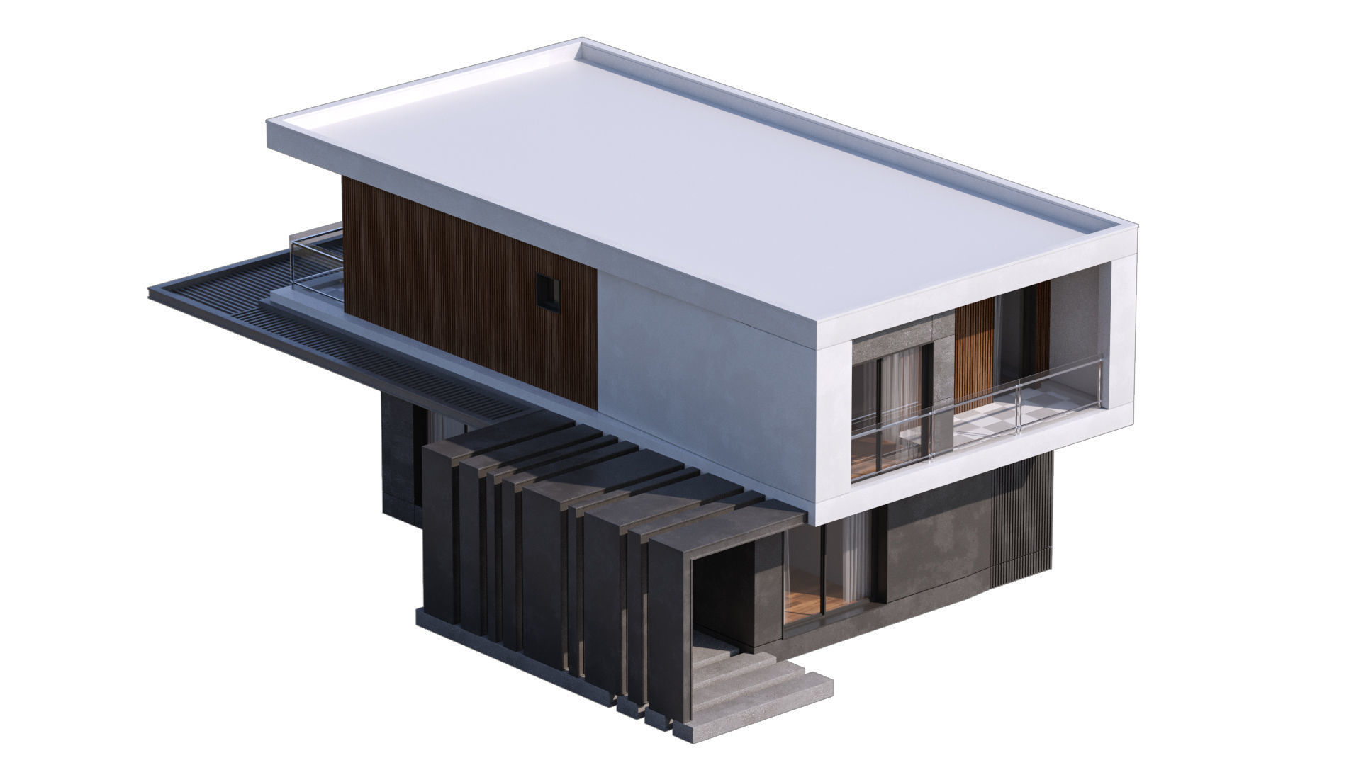 Modern Villa 2 3D model_15