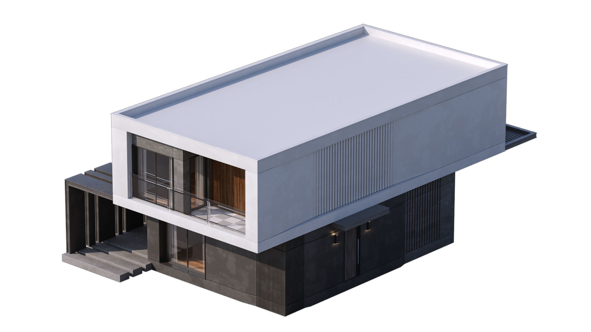 Modern Villa 2 3D model_16