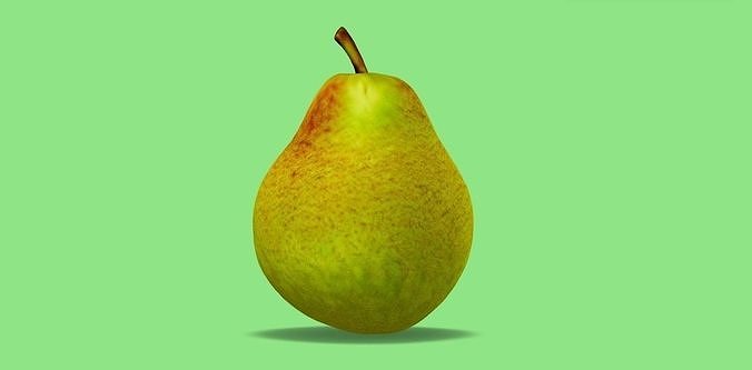 Hyperrealistic Pear 3D model