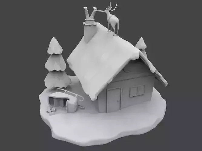Santa is stuck 3D print model