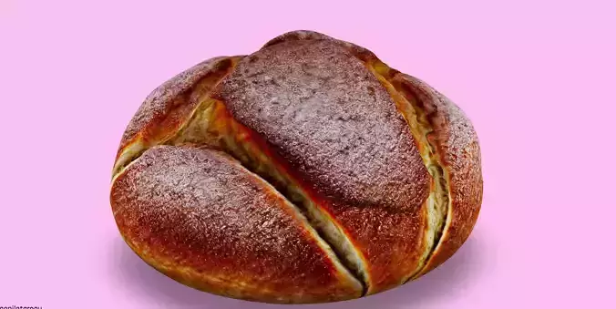 Hyperrealistic Bread Roll