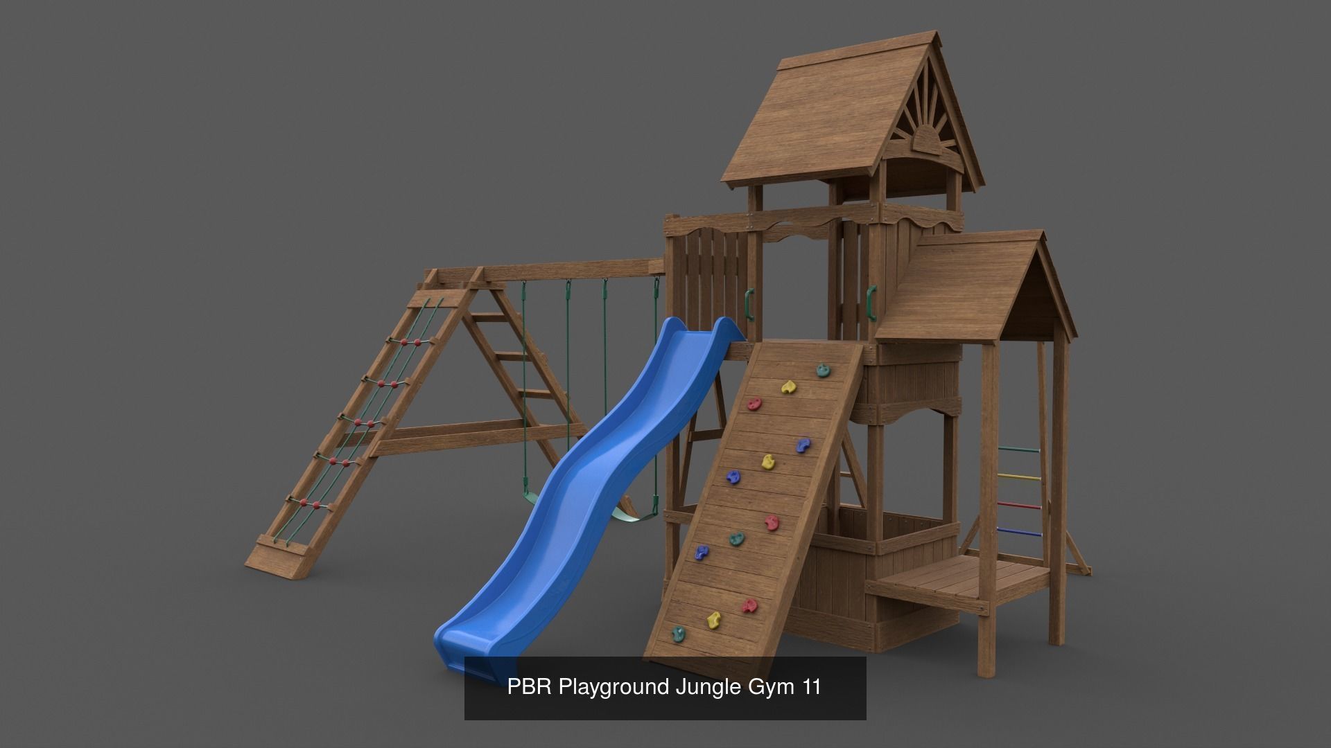 PBR Playground Outdoor Jungle Gym - Mega Pack 3D Model Collection_77