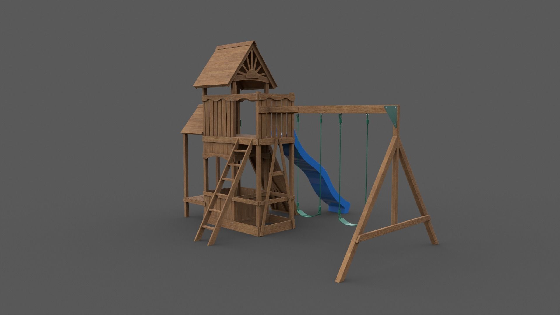 PBR Playground Outdoor Jungle Gym - Mega Pack 3D Model Collection_107