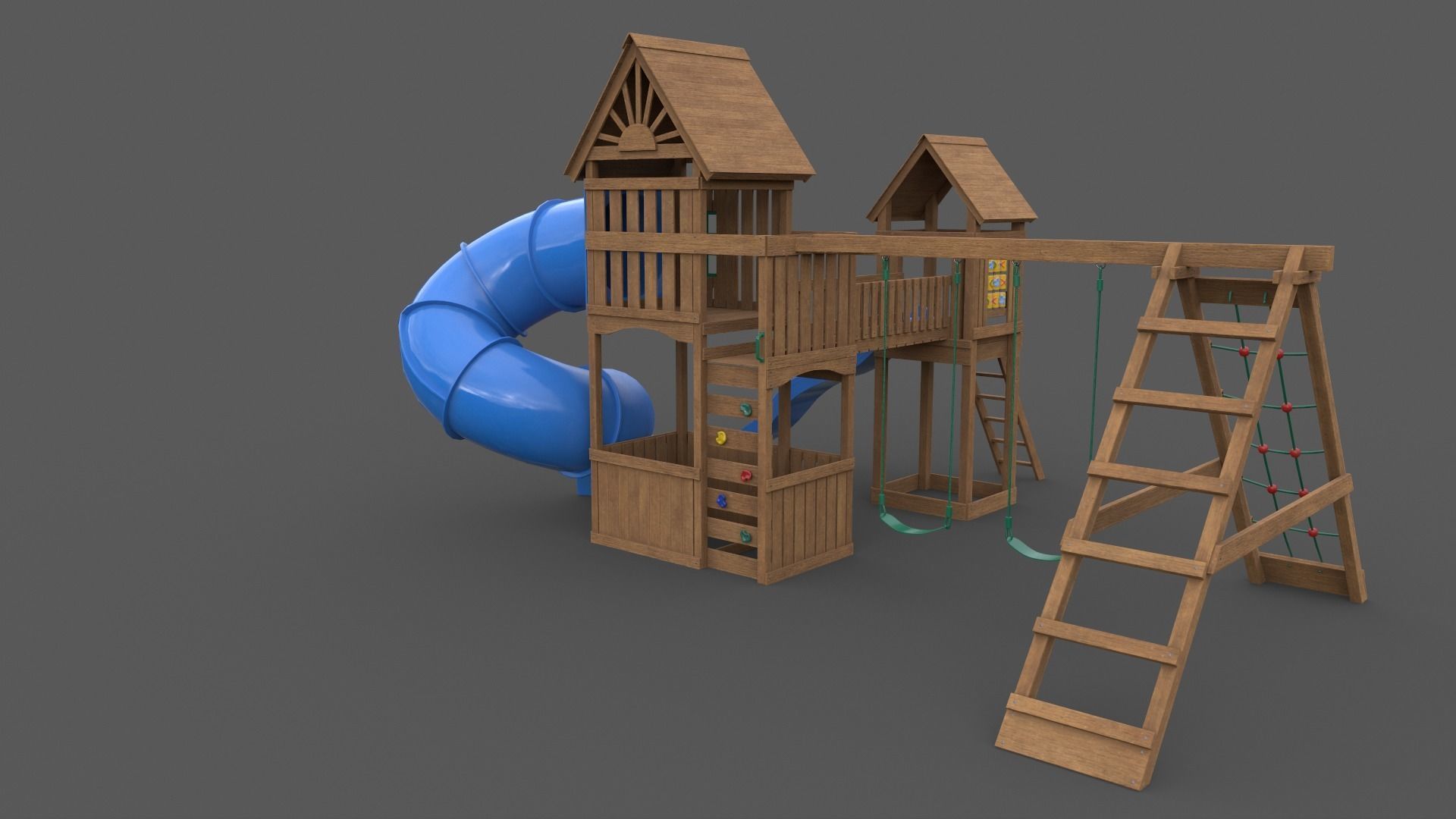 PBR Playground Outdoor Jungle Gym - Mega Pack 3D Model Collection_124