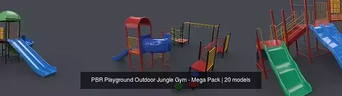 PBR Playground Outdoor Jungle Gym - Mega Pack 4