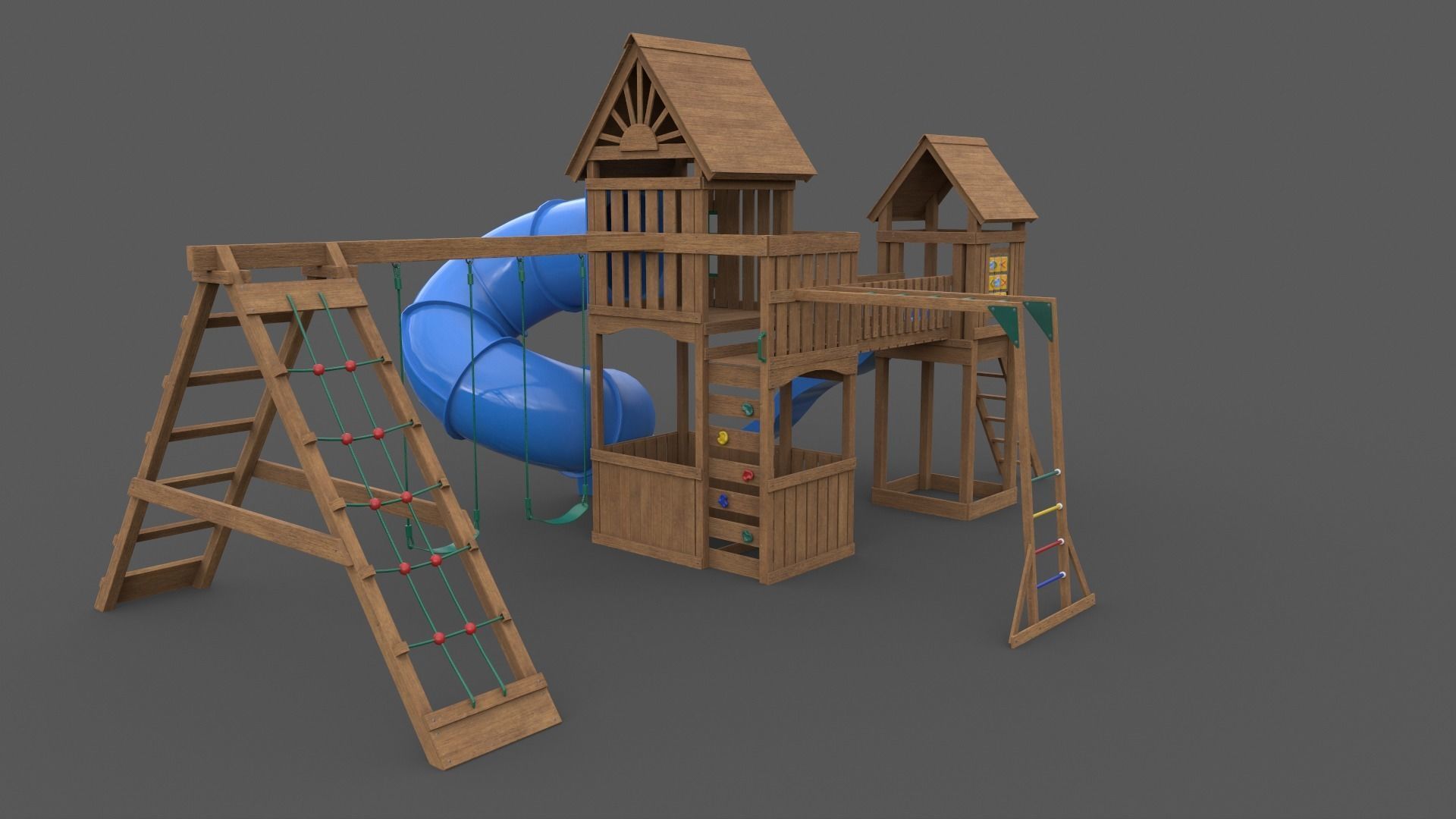 PBR Playground Outdoor Jungle Gym - Mega Pack 3D Model Collection_130