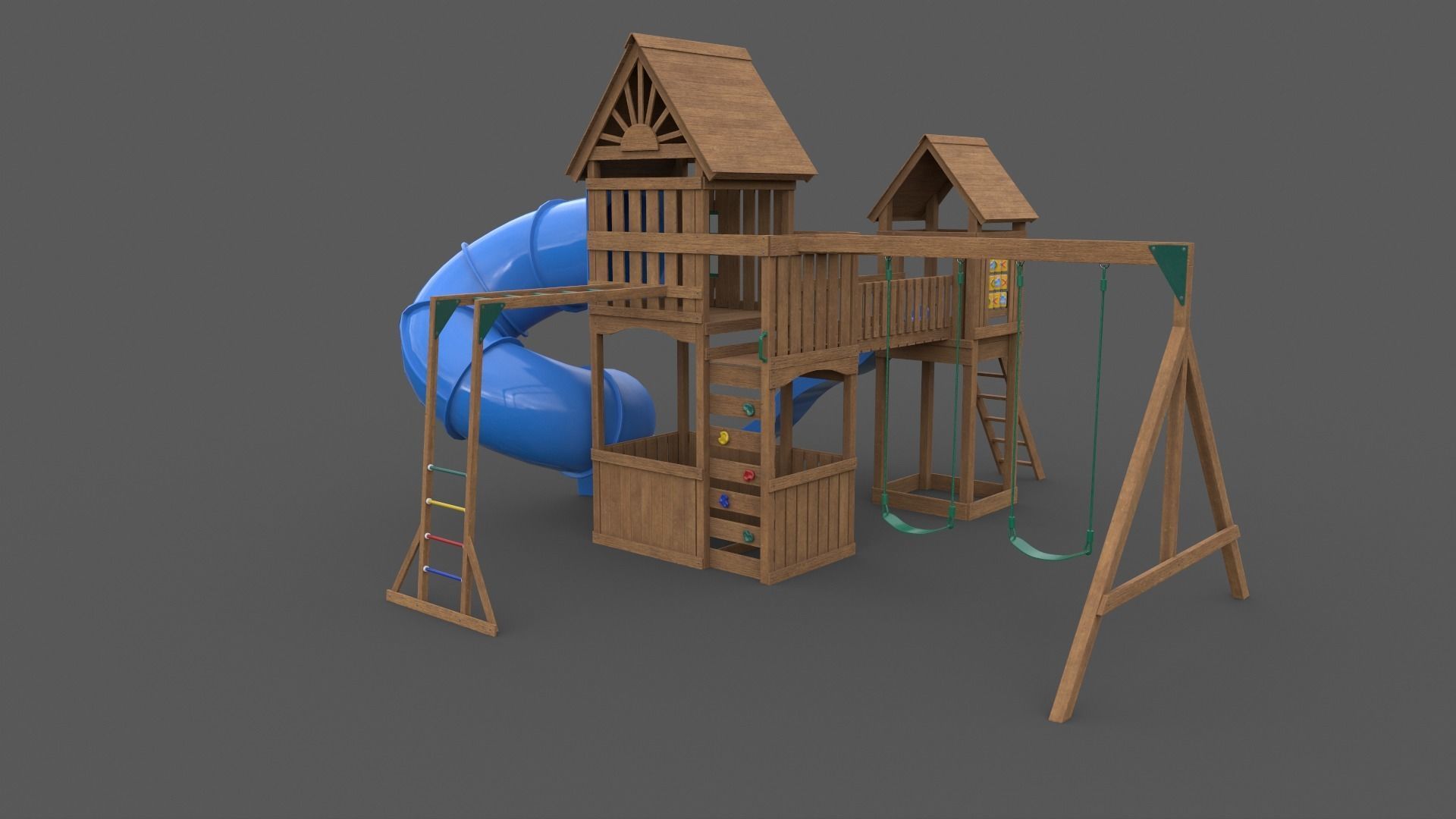 PBR Playground Outdoor Jungle Gym - Mega Pack 3D Model Collection_127