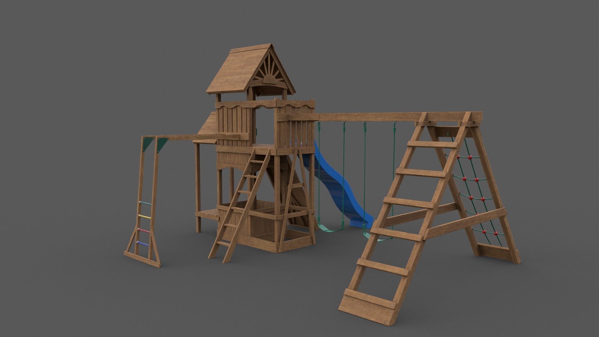PBR Playground Outdoor Jungle Gym - Mega Pack 3D Model Collection_110