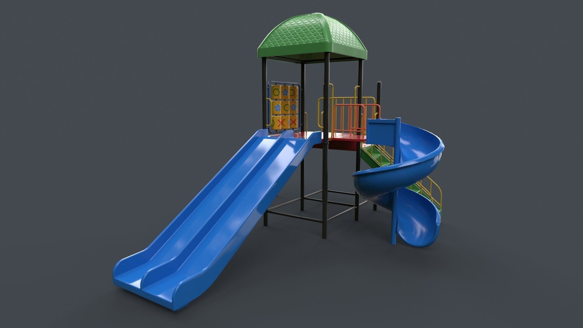 PBR Playground Outdoor Jungle Gym - Mega Pack 3D Model Collection_142