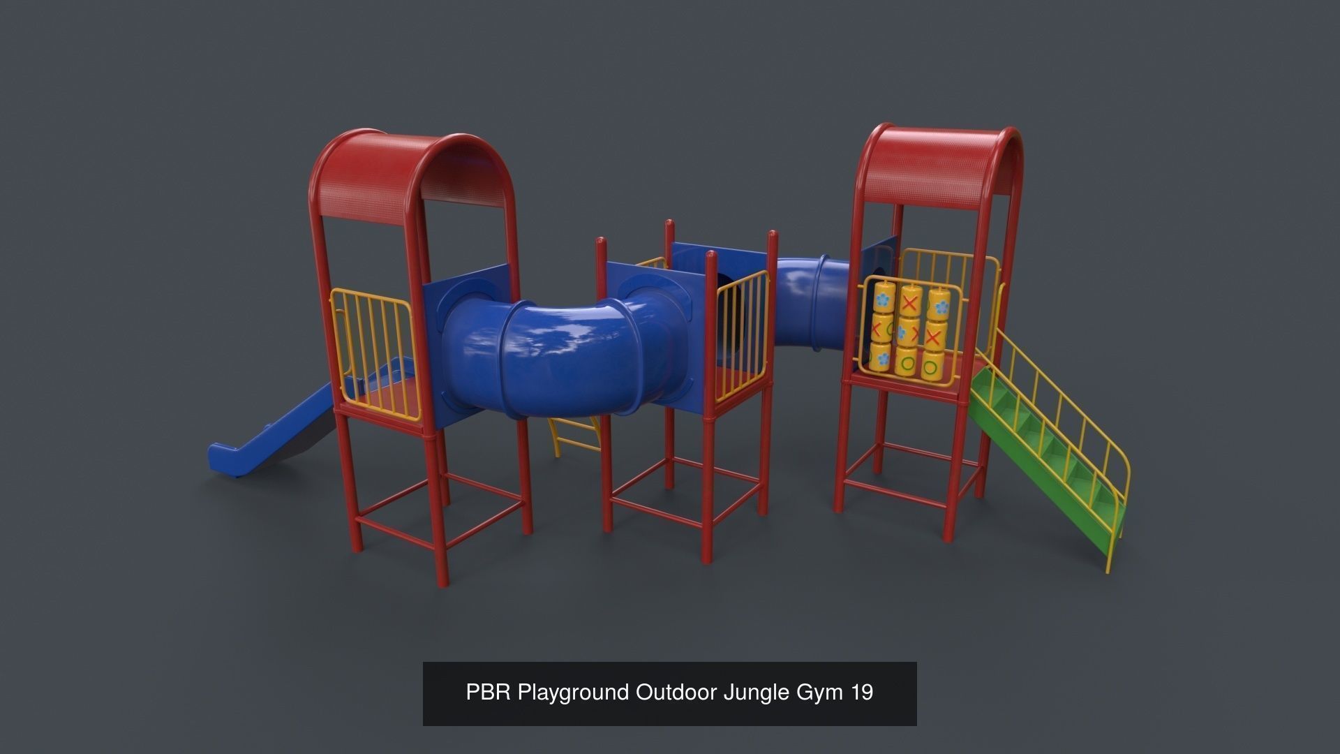PBR Playground Outdoor Jungle Gym - Mega Pack 3D Model Collection_86