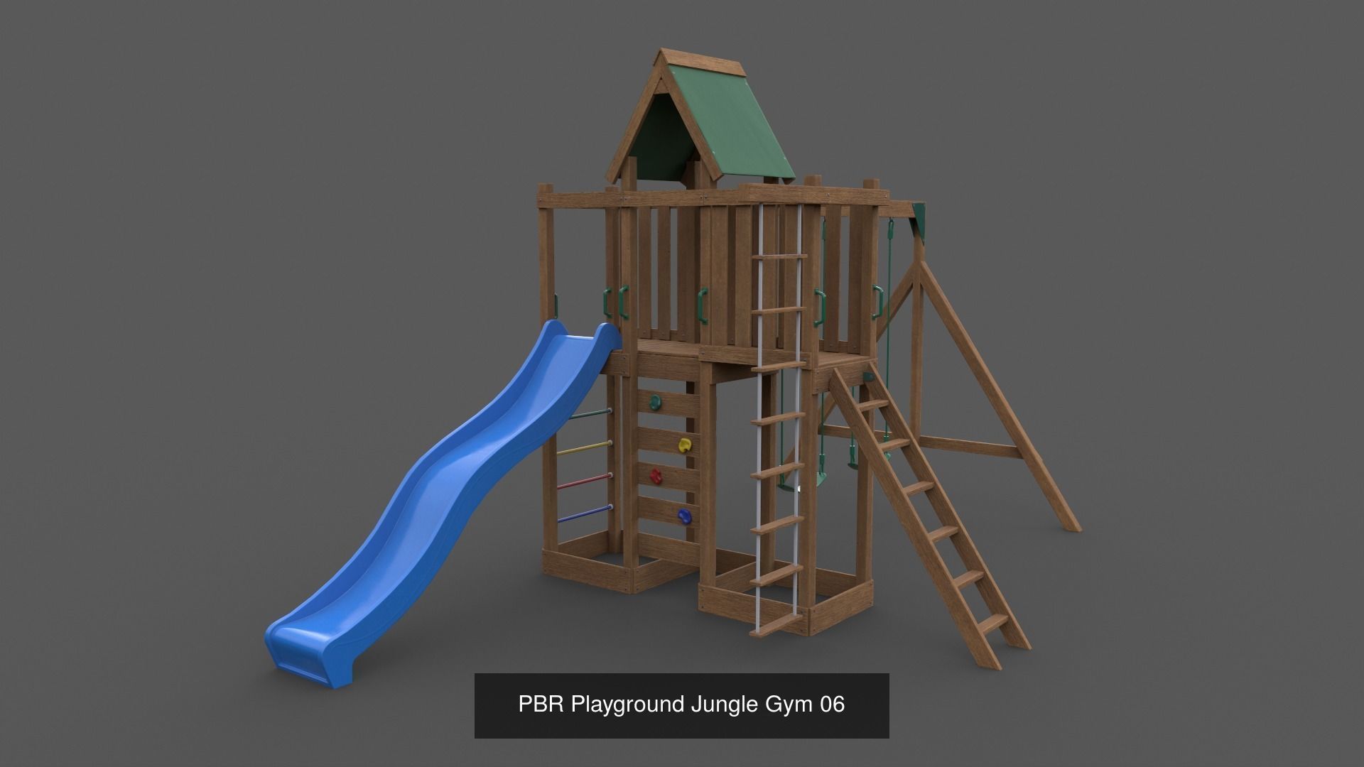 PBR Playground Outdoor Jungle Gym - Mega Pack 3D Model Collection_72