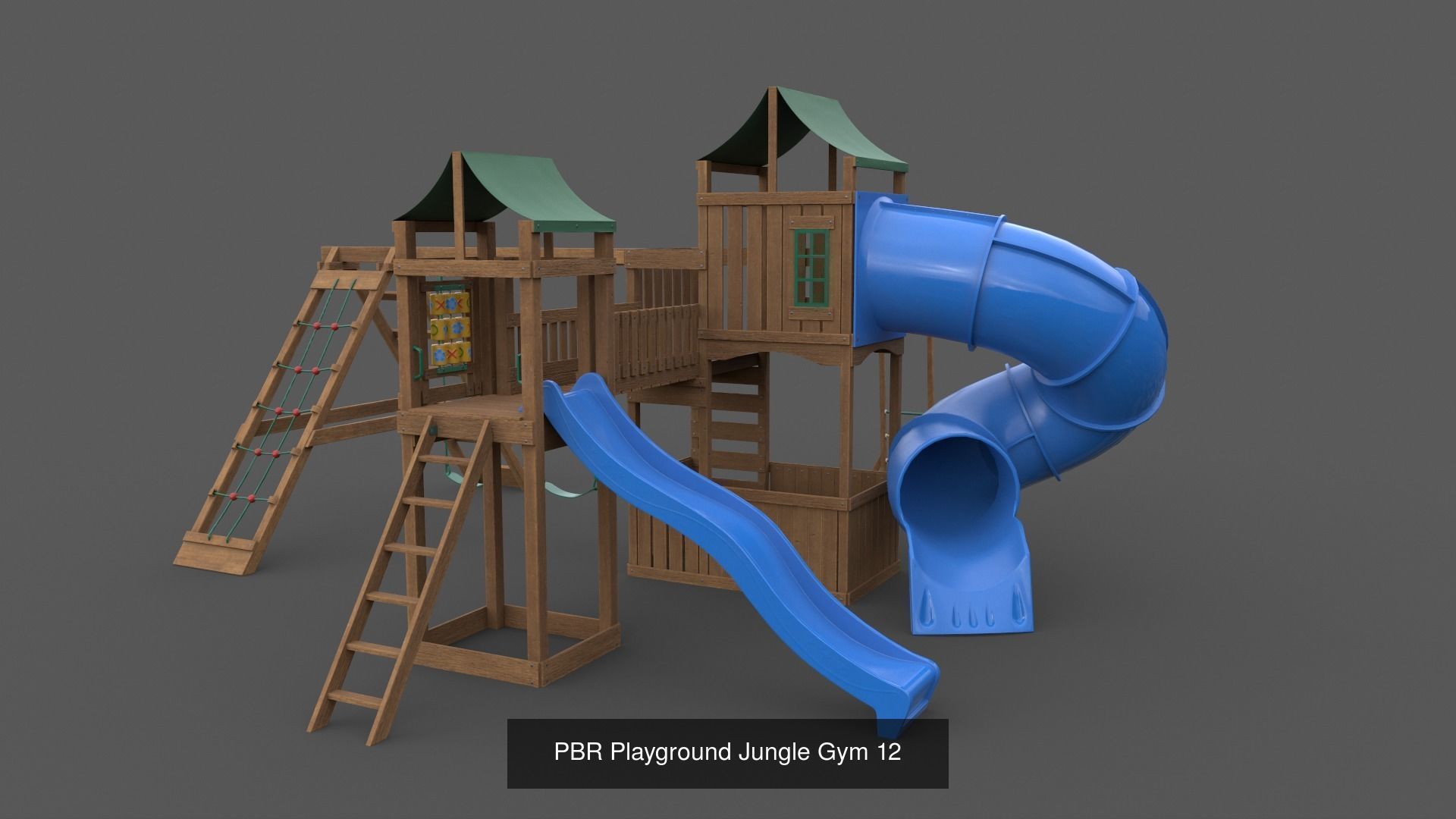 PBR Playground Outdoor Jungle Gym - Mega Pack 3D Model Collection_78