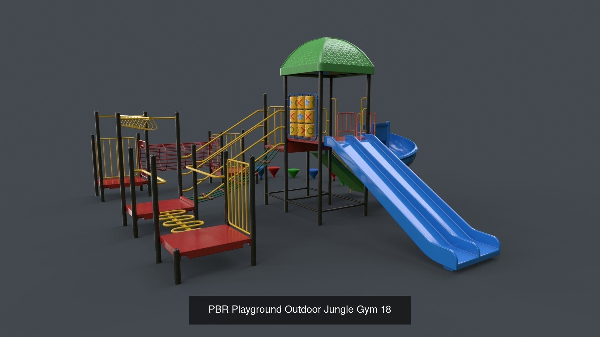 PBR Playground Outdoor Jungle Gym - Mega Pack 3D Model Collection_85