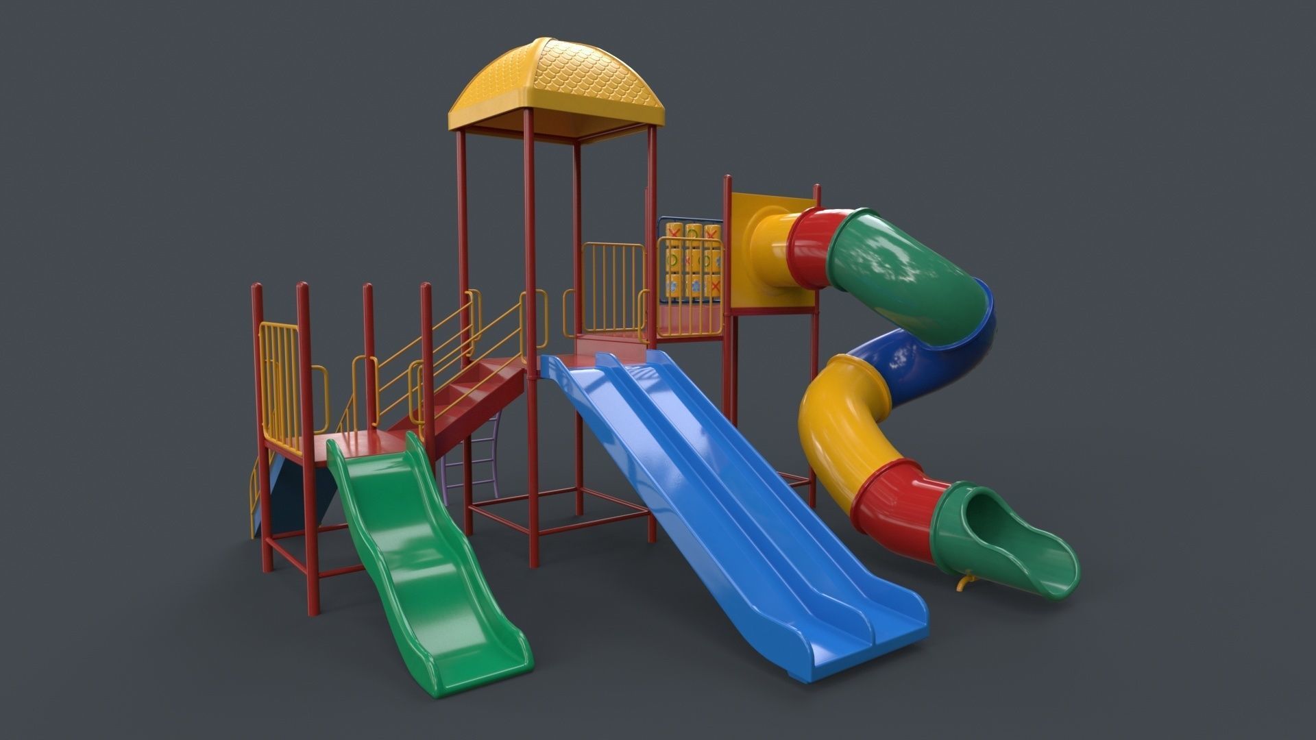 PBR Playground Outdoor Jungle Gym - Mega Pack 3D Model Collection_139