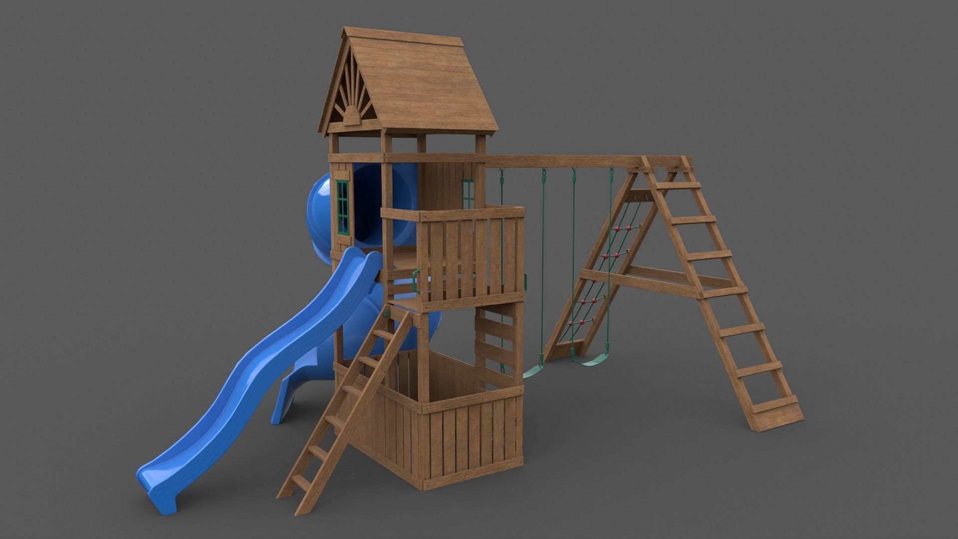 PBR Playground Outdoor Jungle Gym - Mega Pack 3D Model Collection_98