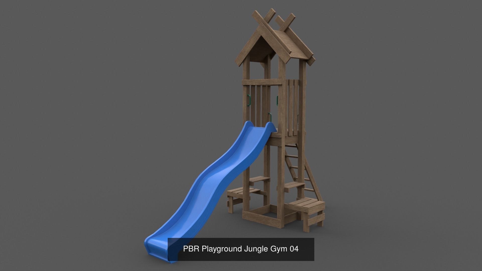 PBR Playground Outdoor Jungle Gym - Mega Pack 3D Model Collection_70