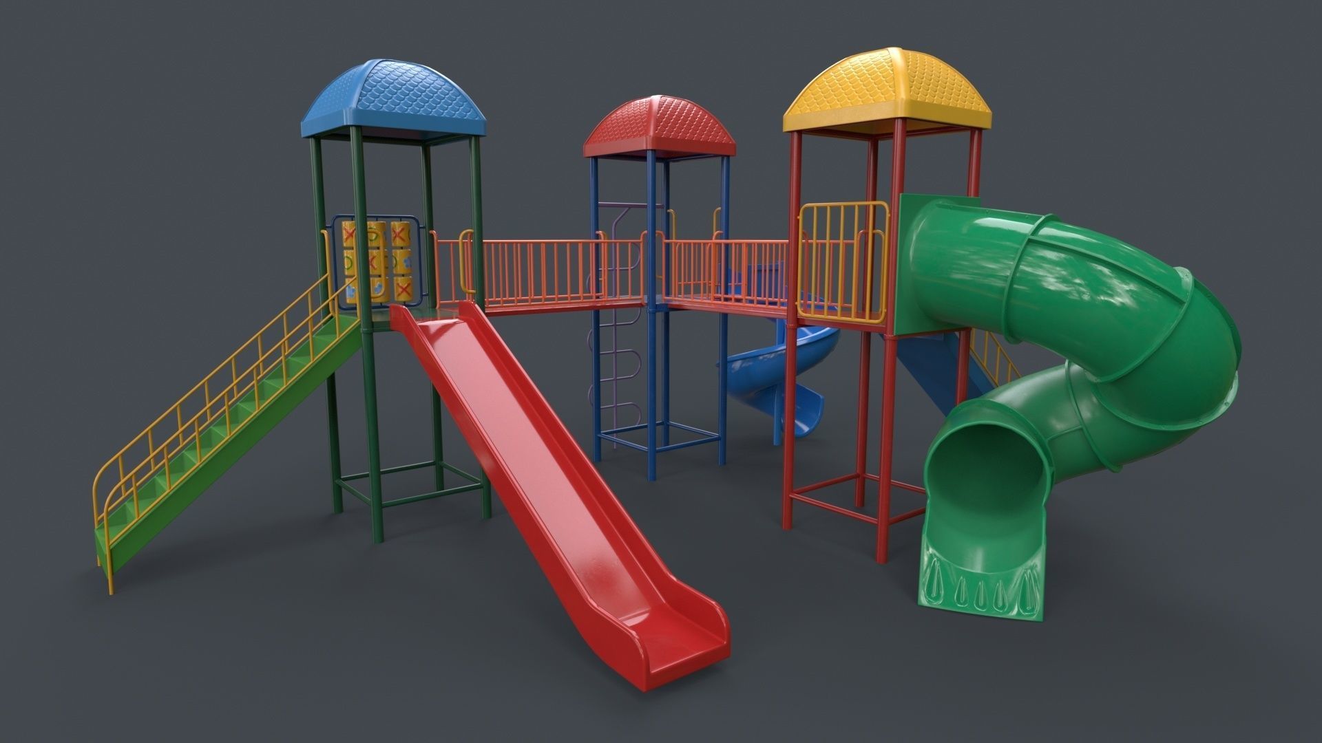 PBR Playground Outdoor Jungle Gym - Mega Pack 3D Model Collection_133
