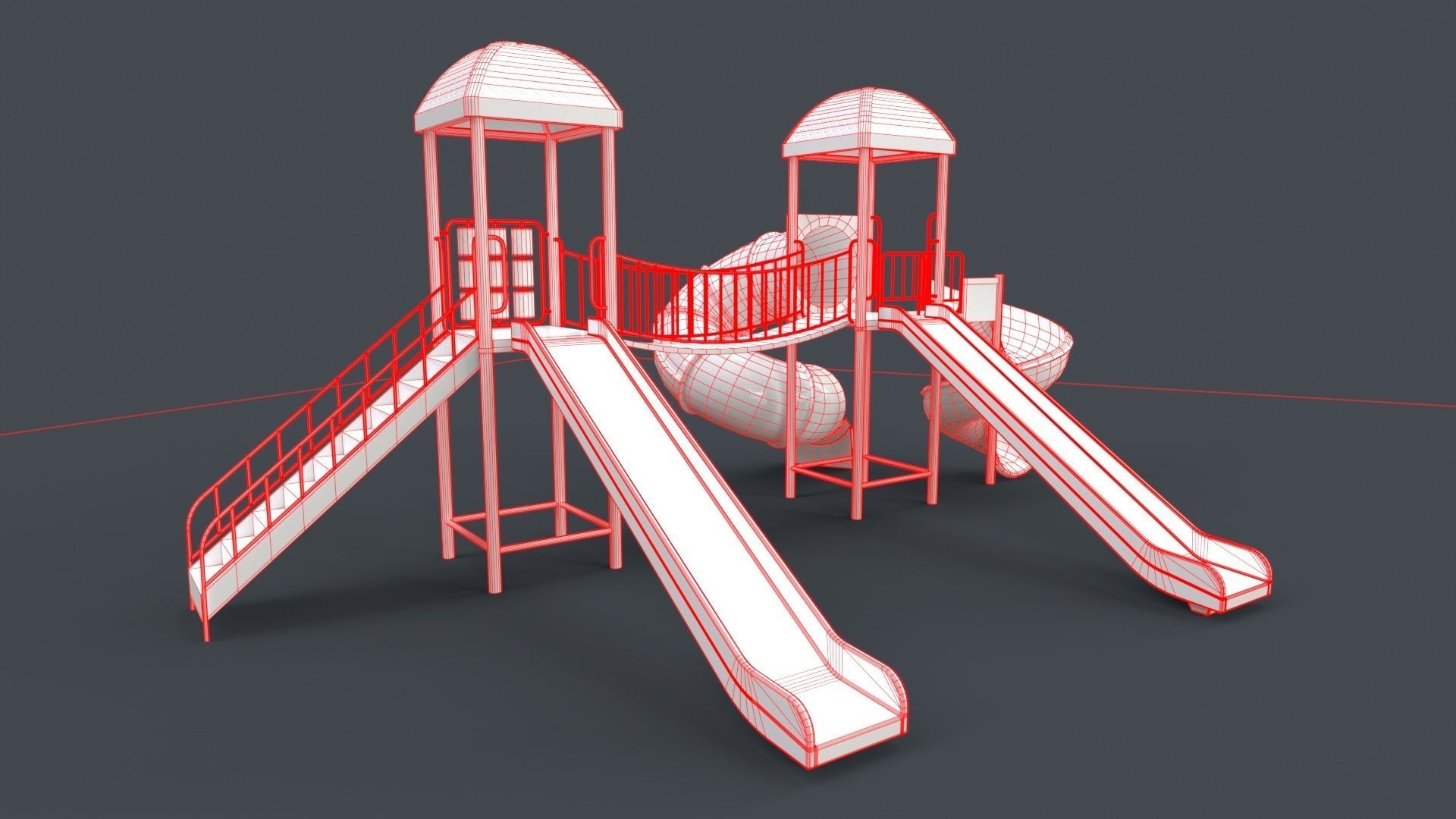 PBR Playground Outdoor Jungle Gym - Mega Pack 3D Model Collection_165