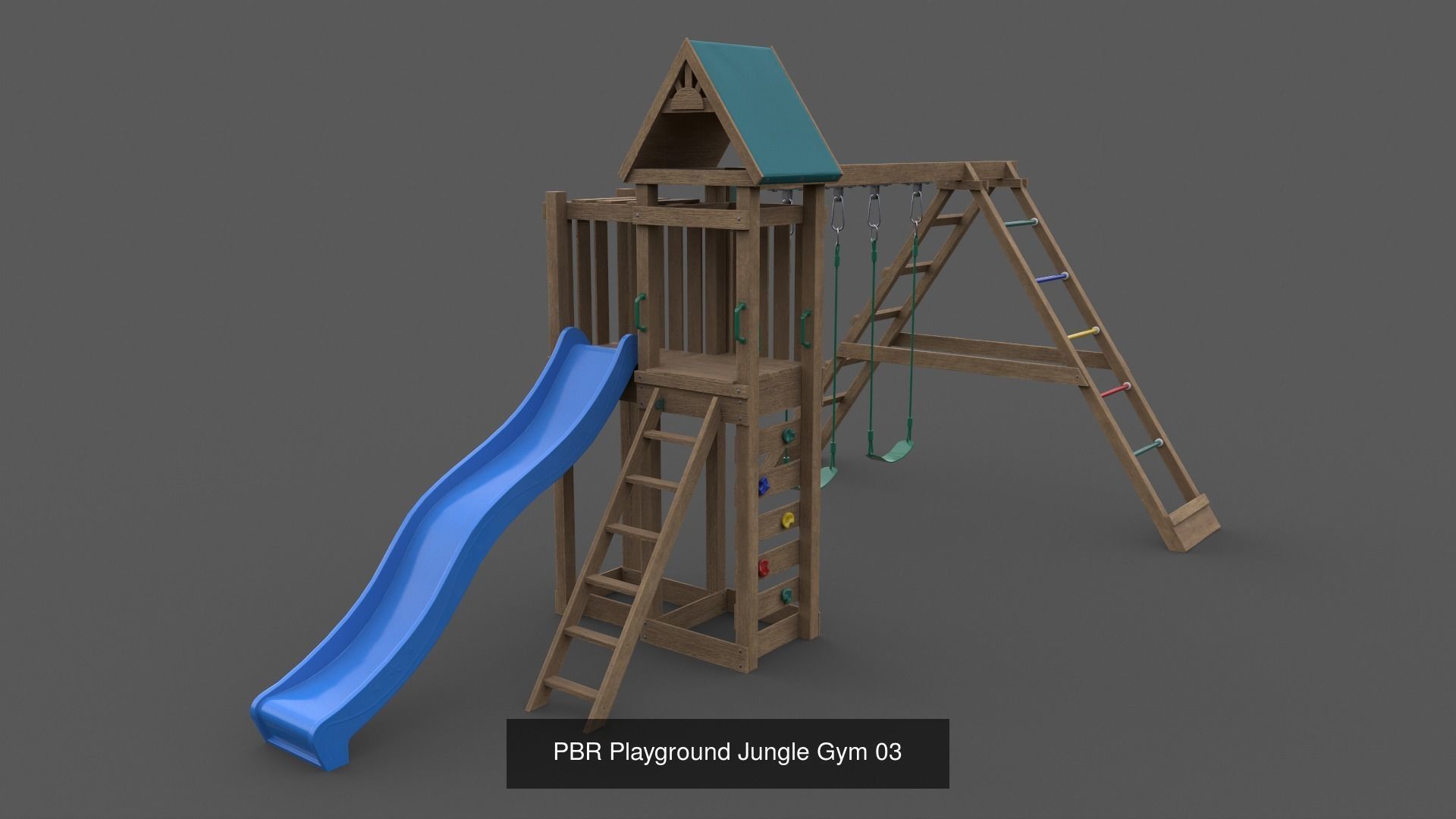 PBR Playground Outdoor Jungle Gym - Mega Pack 3D Model Collection_69