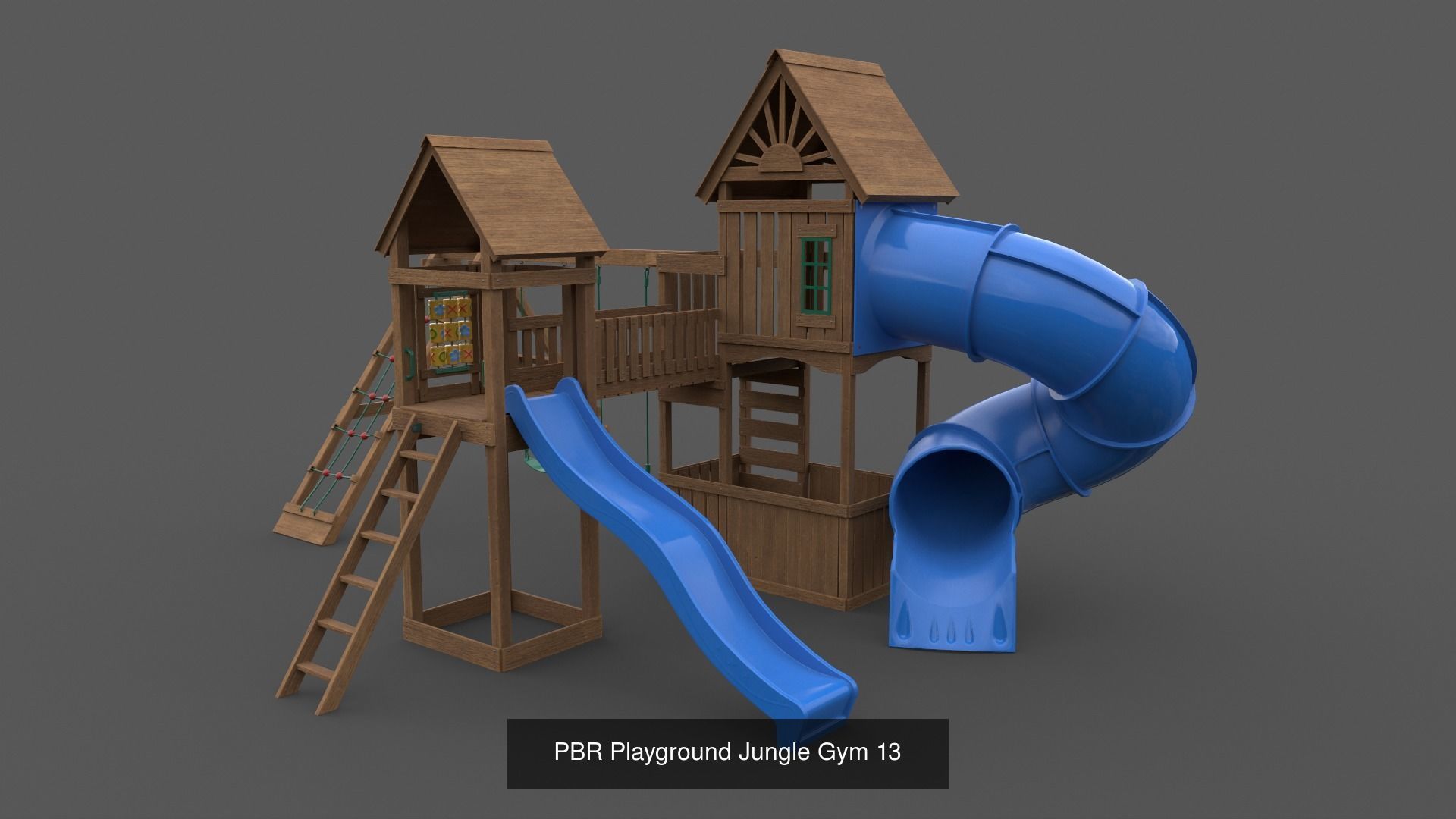 PBR Playground Outdoor Jungle Gym - Mega Pack 3D Model Collection_79