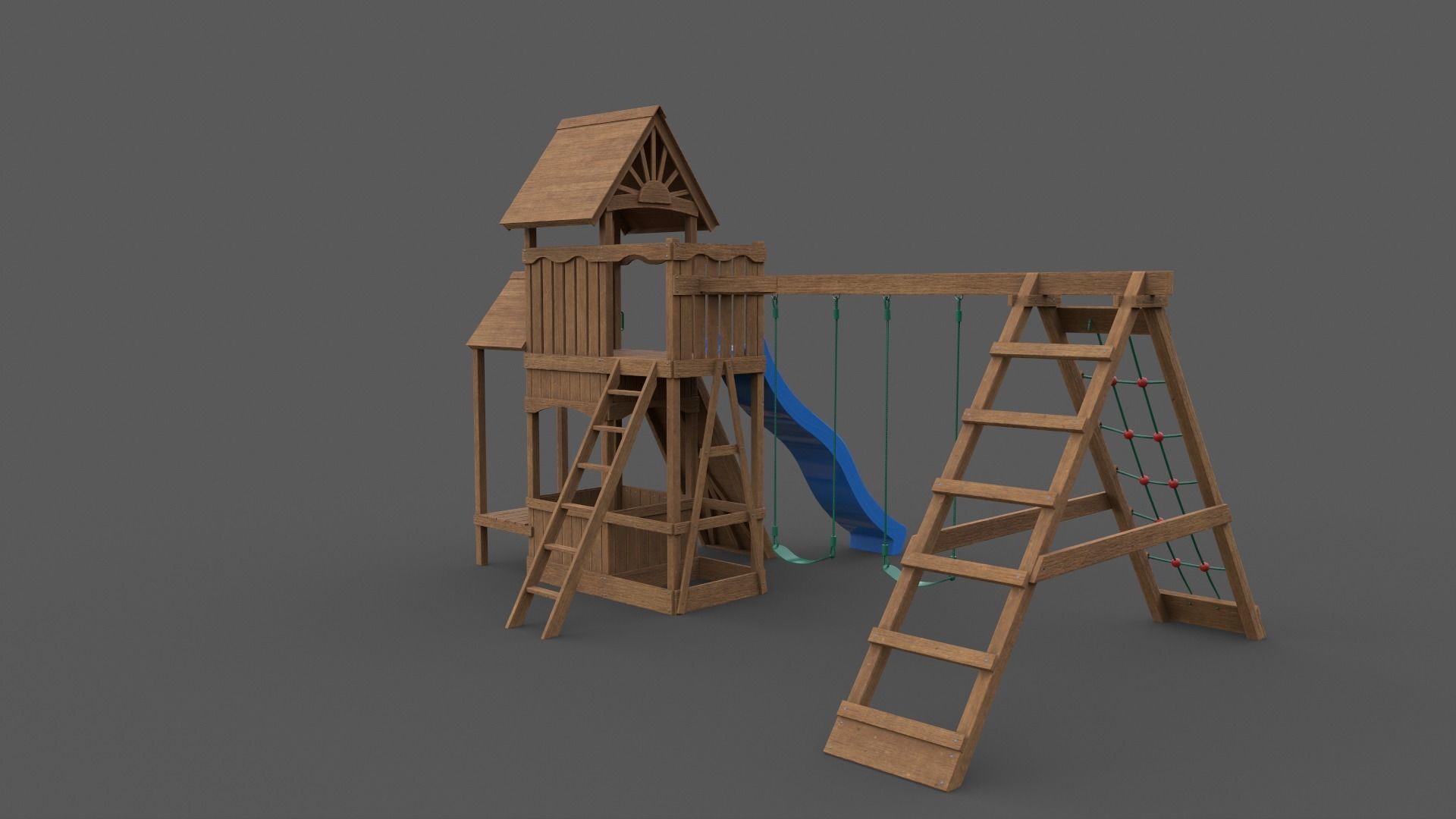 PBR Playground Outdoor Jungle Gym - Mega Pack 3D Model Collection_108