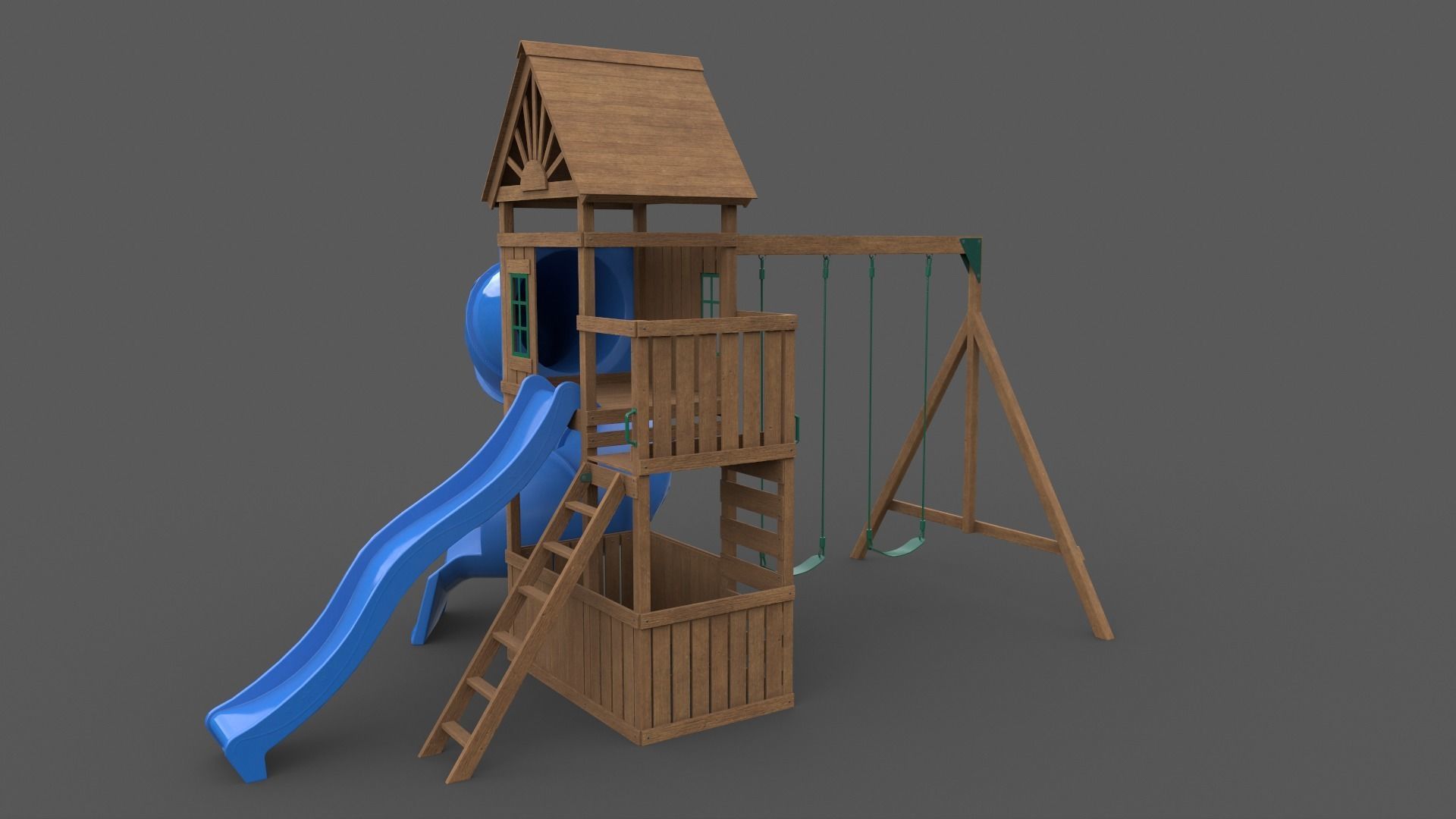 PBR Playground Outdoor Jungle Gym - Mega Pack 3D Model Collection_97