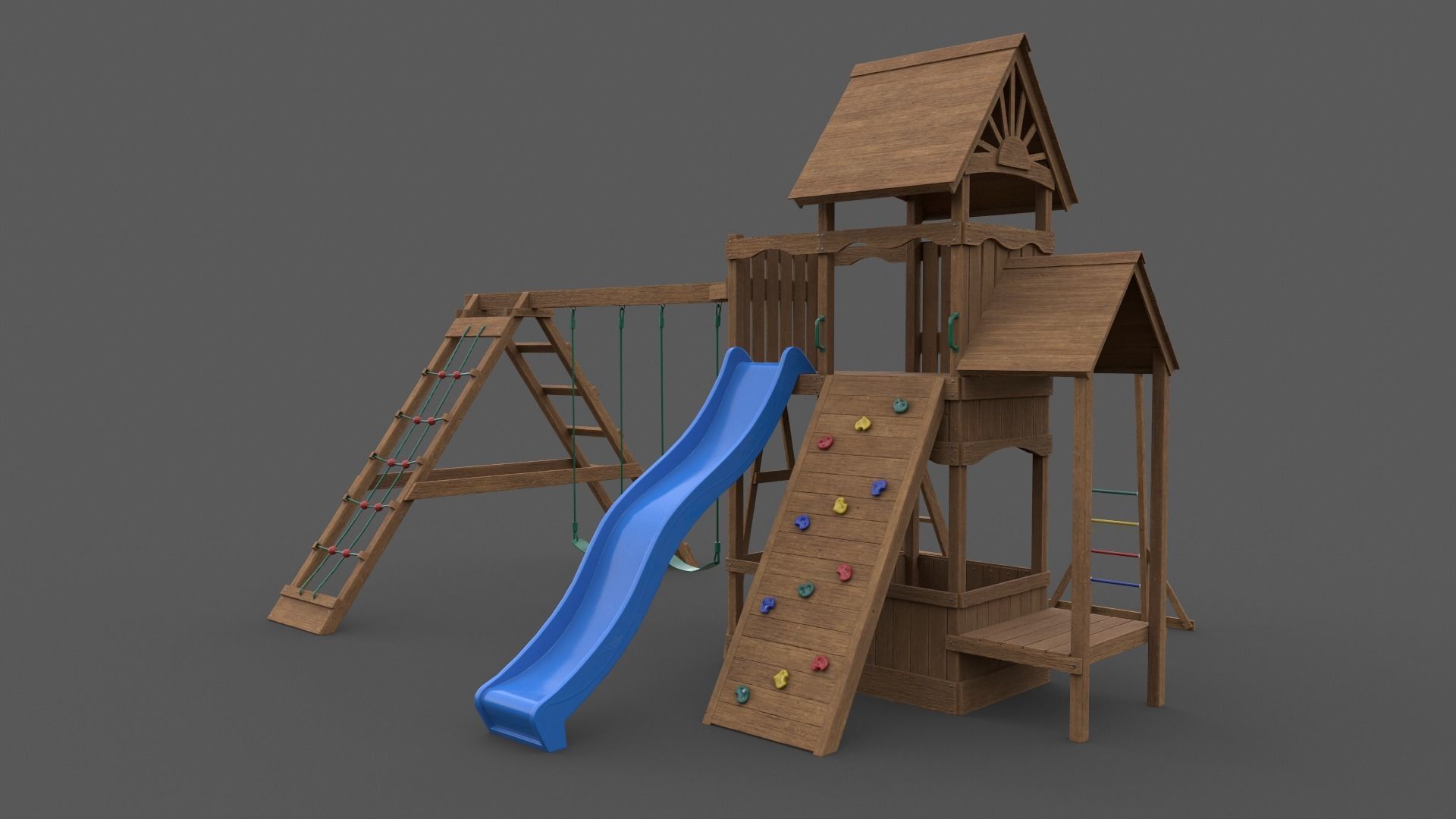PBR Playground Outdoor Jungle Gym - Mega Pack 3D Model Collection_104