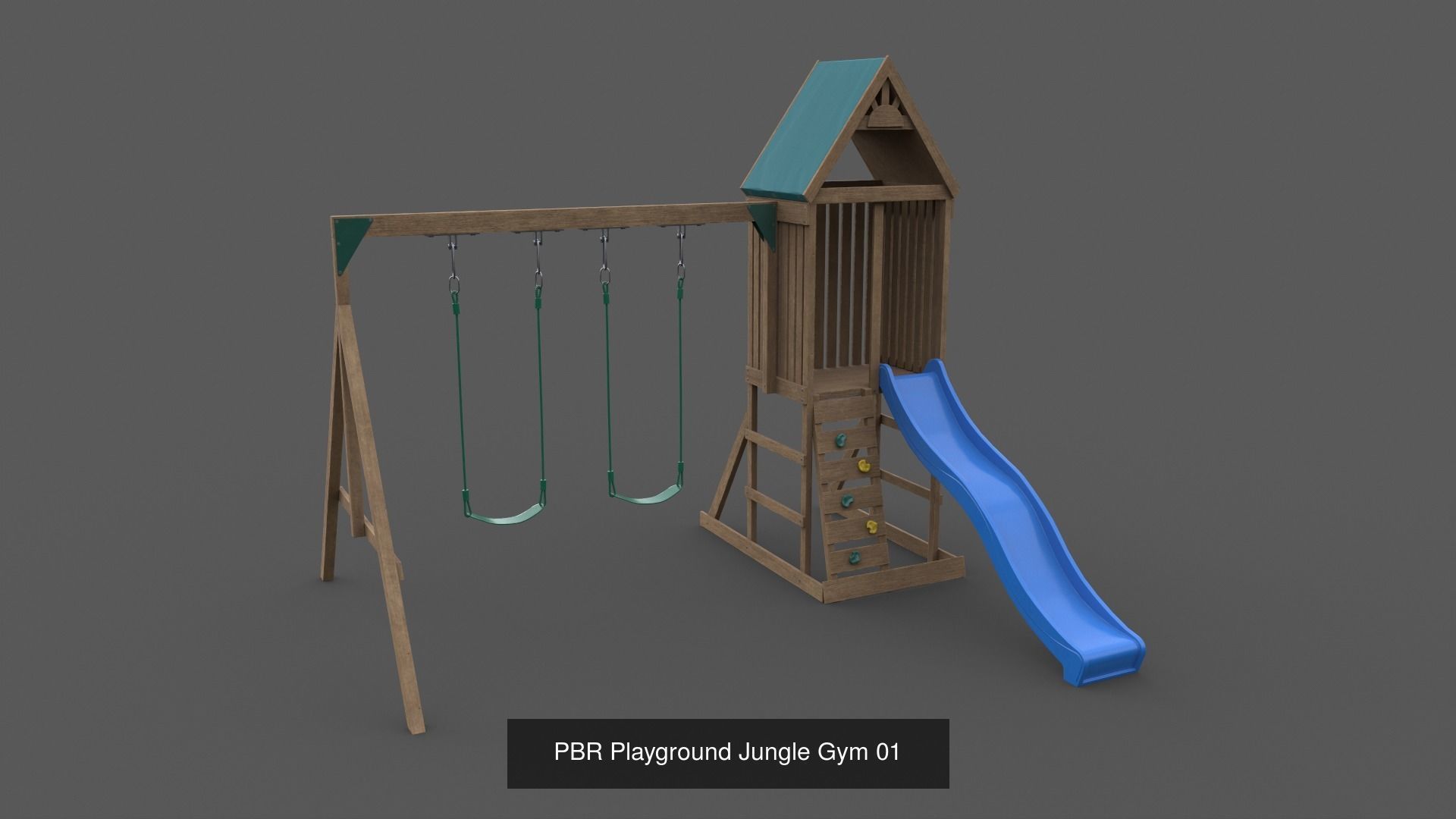 PBR Playground Outdoor Jungle Gym - Mega Pack 3D Model Collection_67