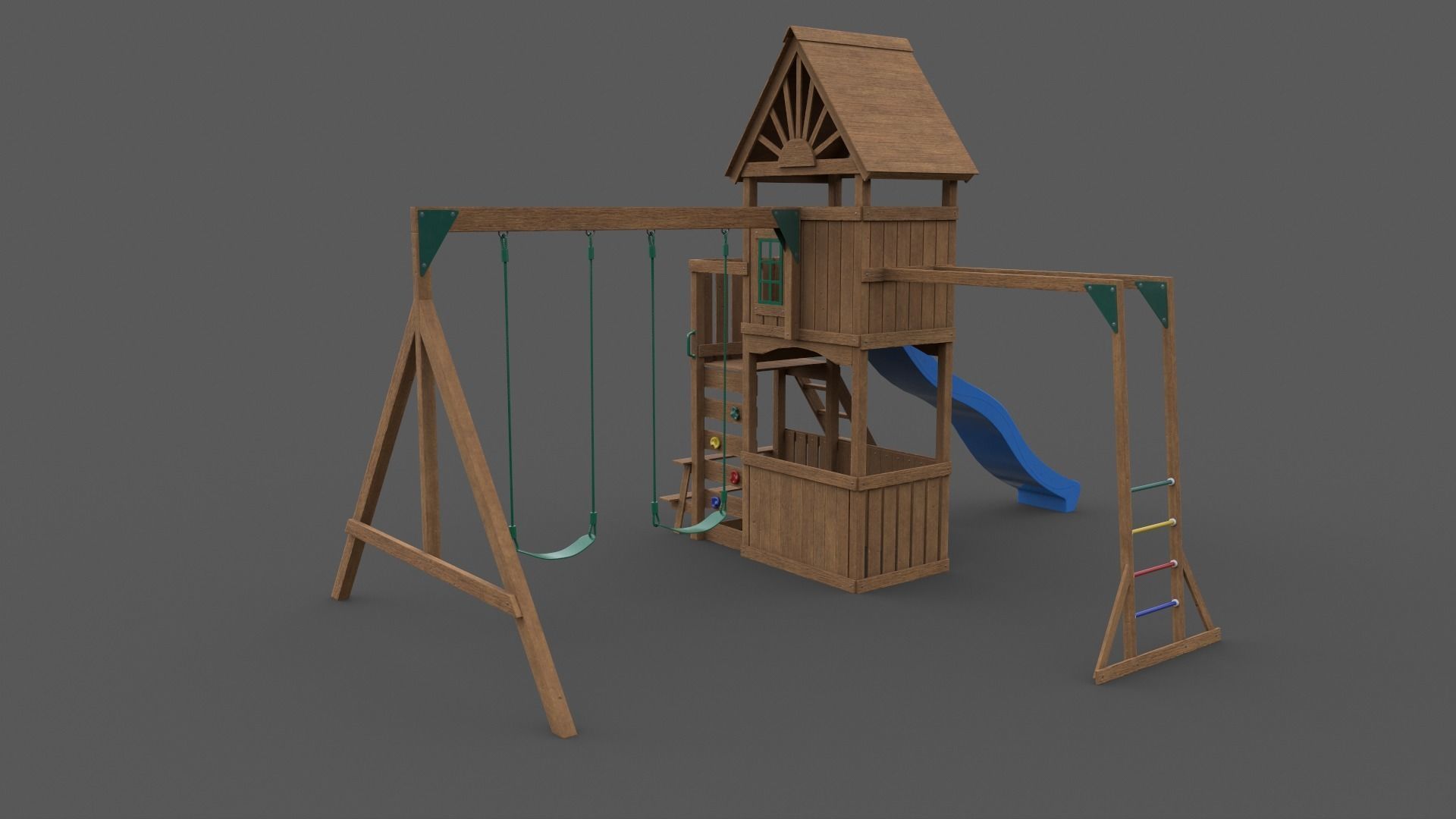 PBR Playground Outdoor Jungle Gym - Mega Pack 3D Model Collection_101