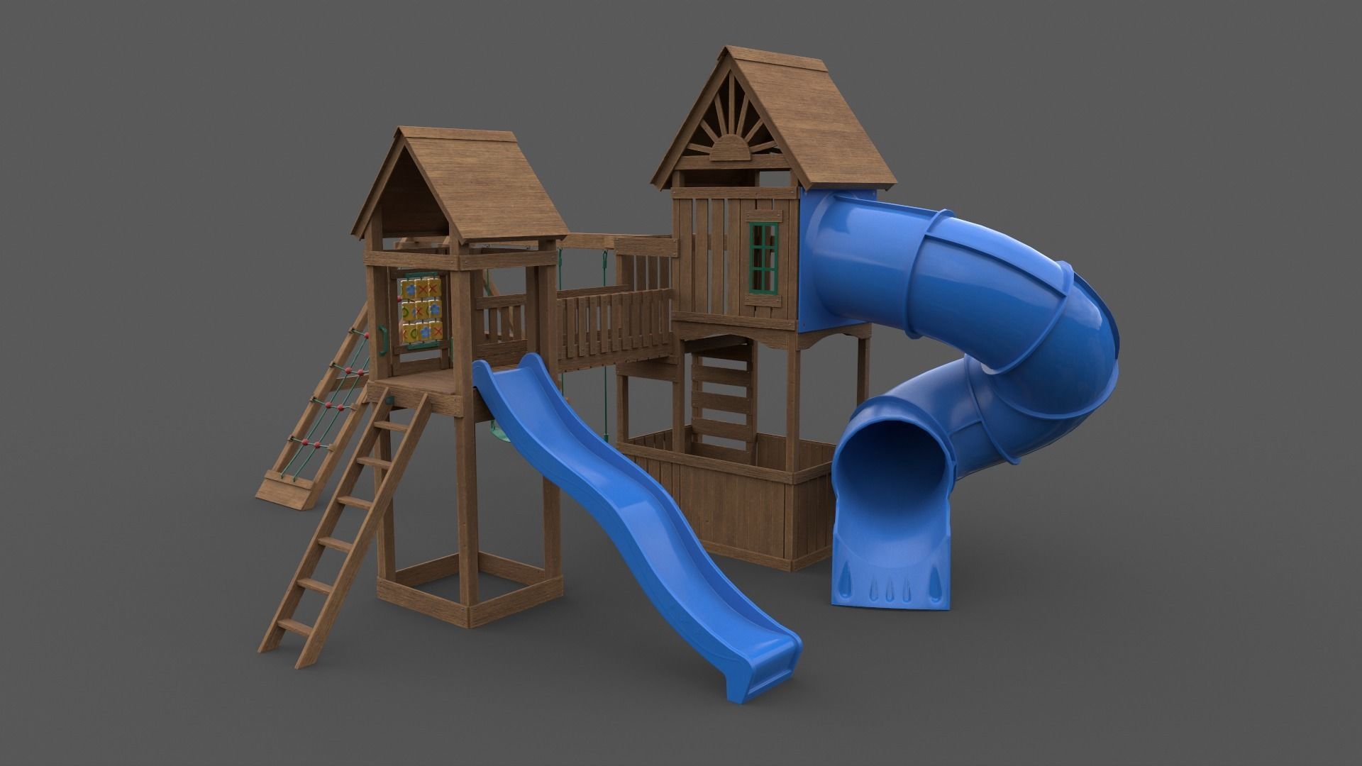 PBR Playground Outdoor Jungle Gym - Mega Pack 3D Model Collection_122