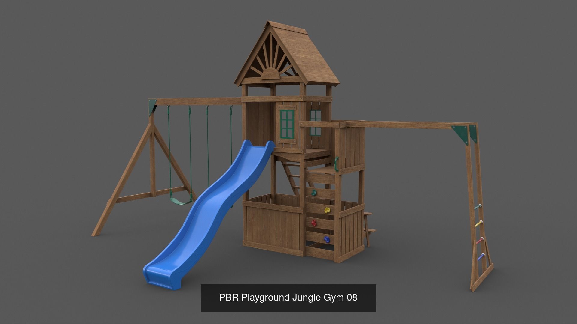 PBR Playground Outdoor Jungle Gym - Mega Pack 3D Model Collection_74