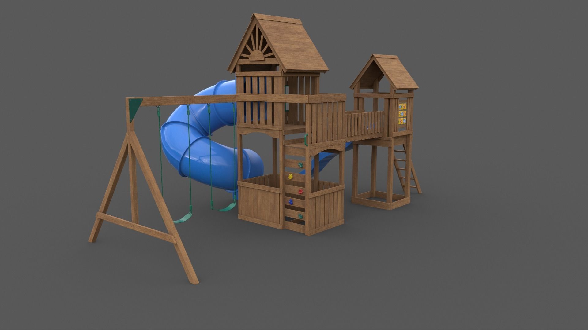 PBR Playground Outdoor Jungle Gym - Mega Pack 3D Model Collection_125