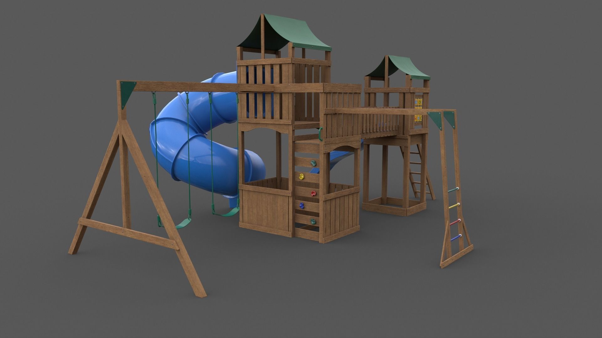 PBR Playground Outdoor Jungle Gym - Mega Pack 3D Model Collection_120
