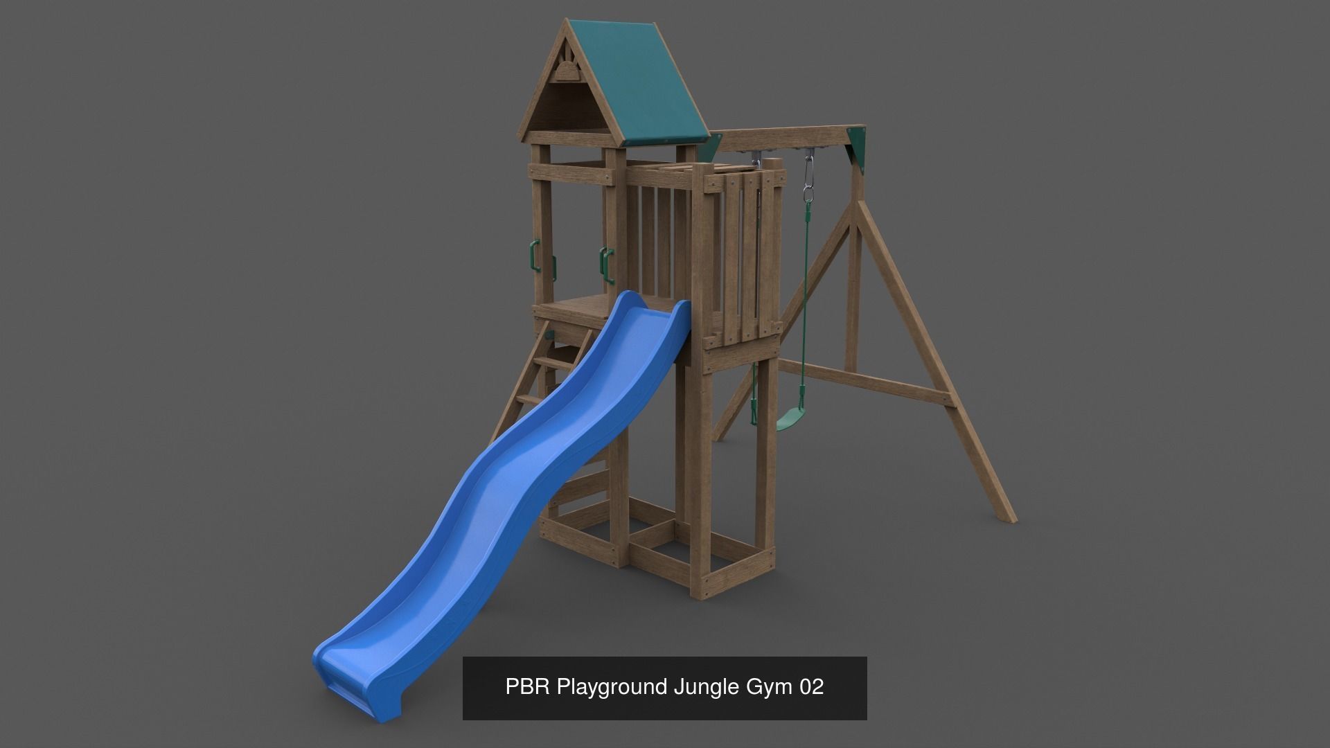 PBR Playground Outdoor Jungle Gym - Mega Pack 3D Model Collection_68
