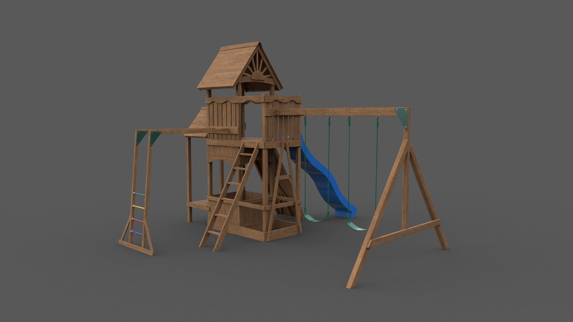 PBR Playground Outdoor Jungle Gym - Mega Pack 3D Model Collection_109