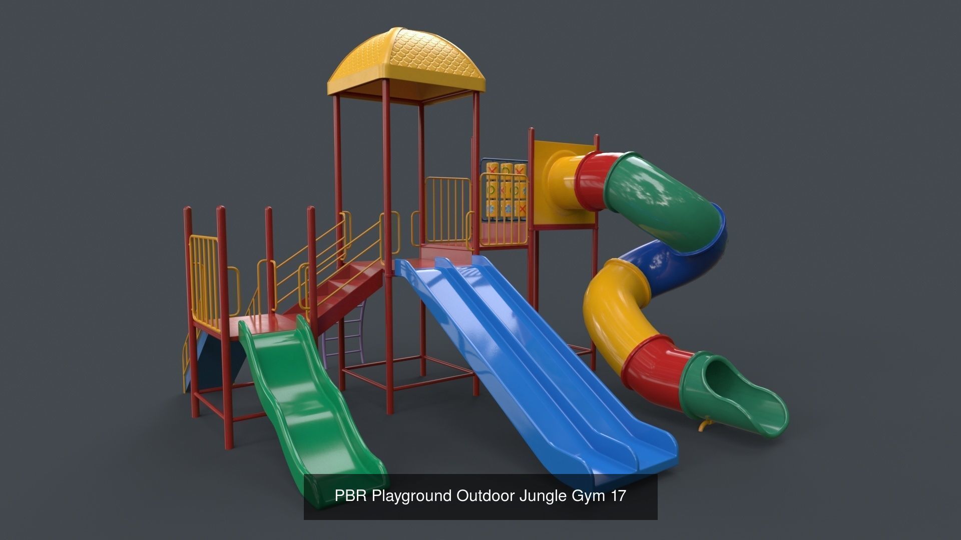 PBR Playground Outdoor Jungle Gym - Mega Pack 3D Model Collection_84