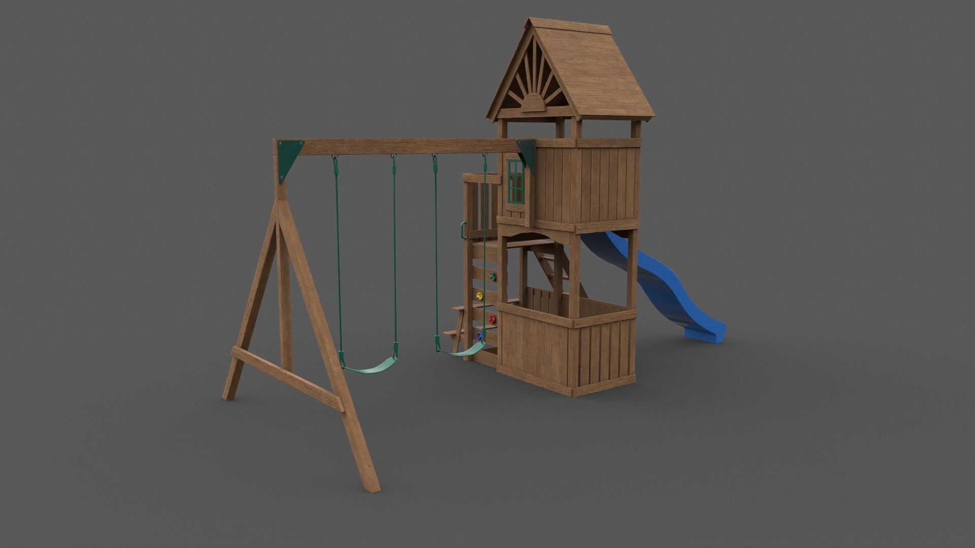 PBR Playground Outdoor Jungle Gym - Mega Pack 3D Model Collection_100