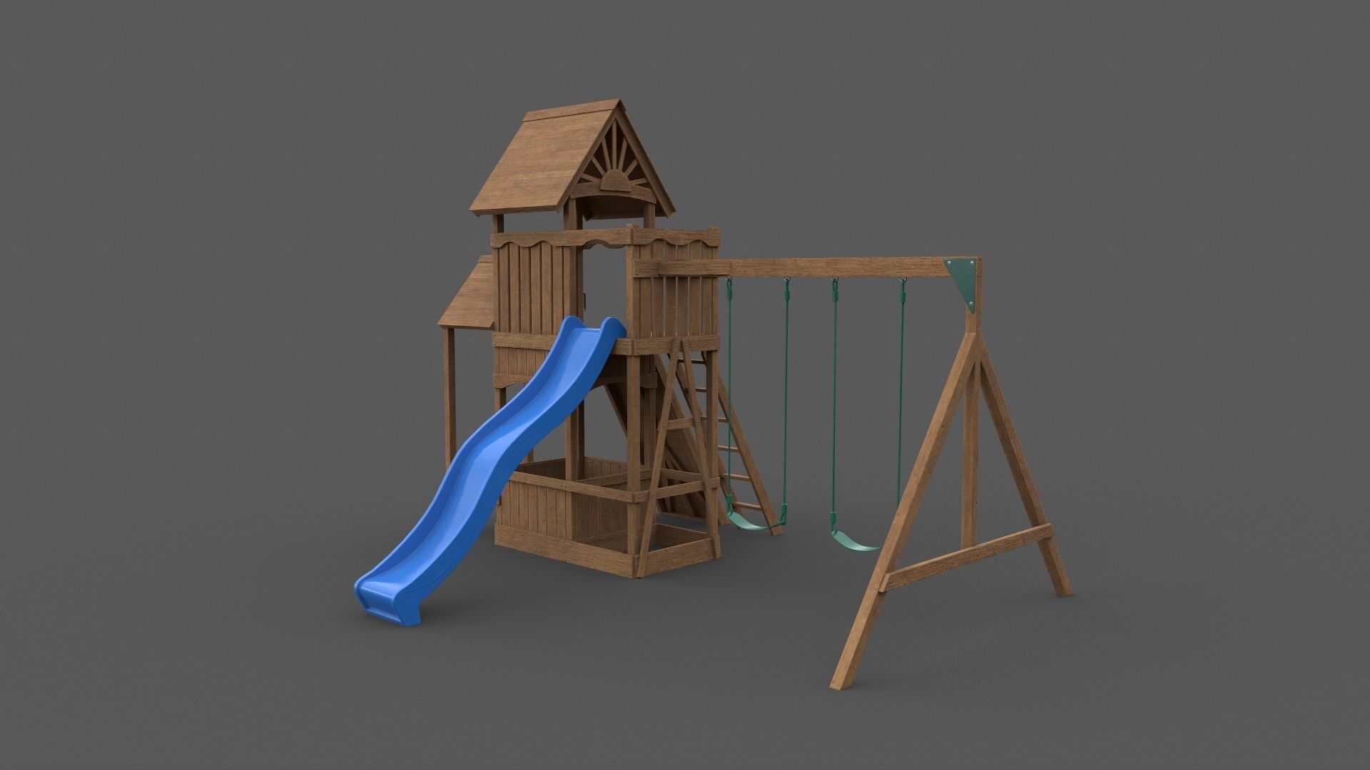 PBR Playground Outdoor Jungle Gym - Mega Pack 3D Model Collection_105