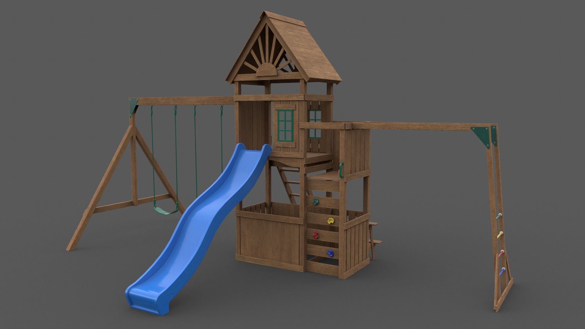 PBR Playground Outdoor Jungle Gym - Mega Pack 3D Model Collection_95