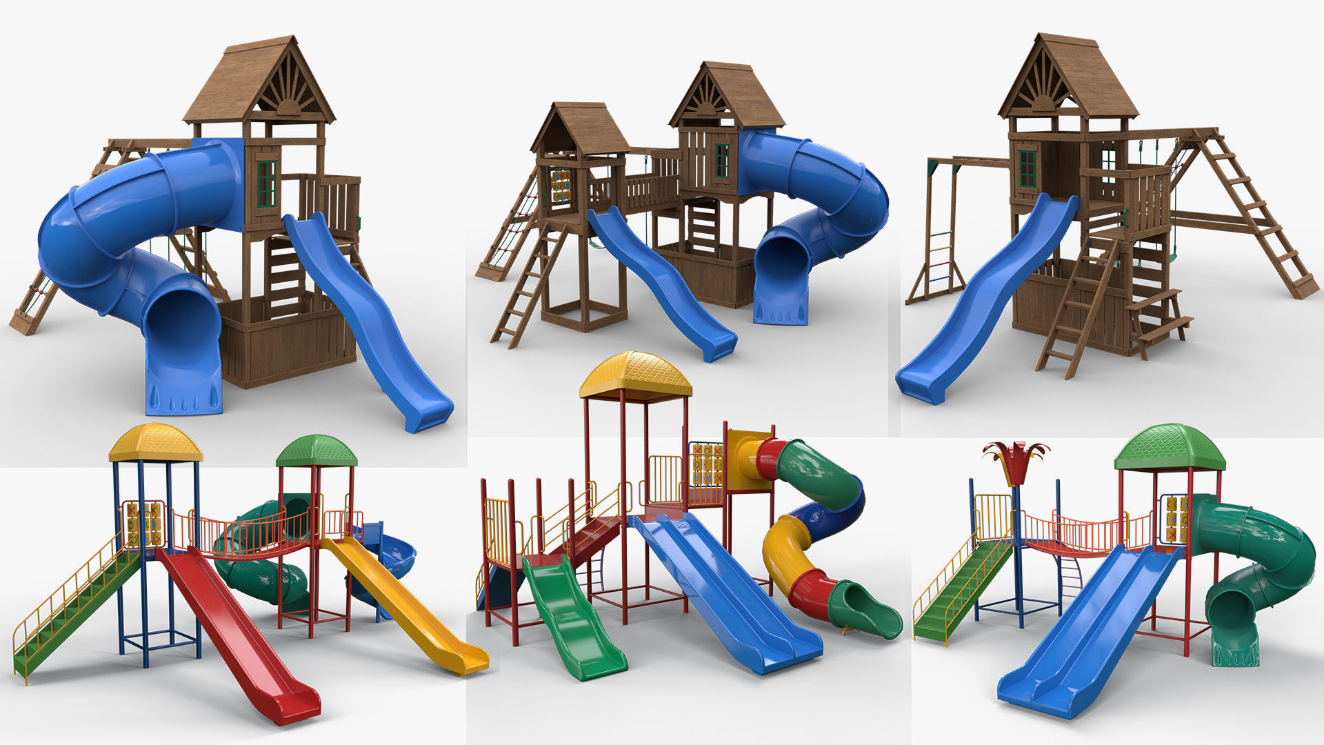 PBR Playground Outdoor Jungle Gym - Mega Pack 3D Model Collection_63