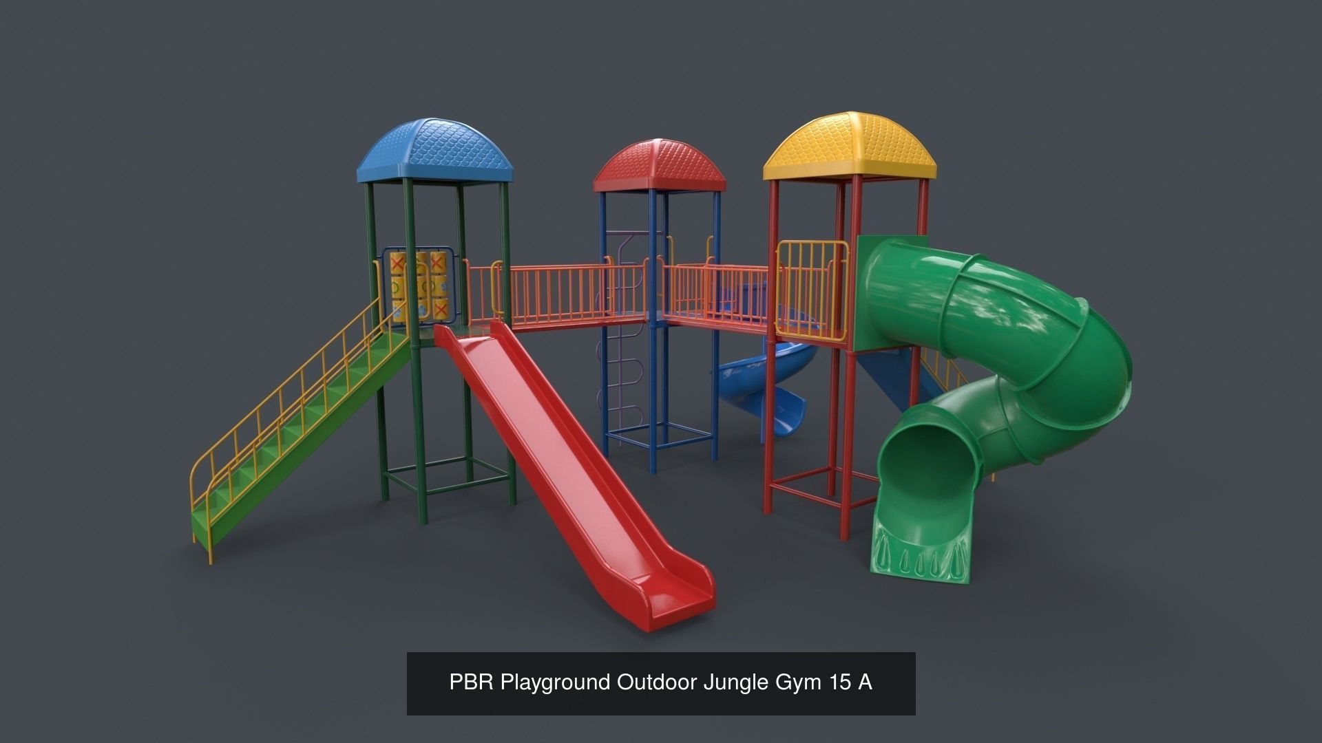 PBR Playground Outdoor Jungle Gym - Mega Pack 3D Model Collection_81