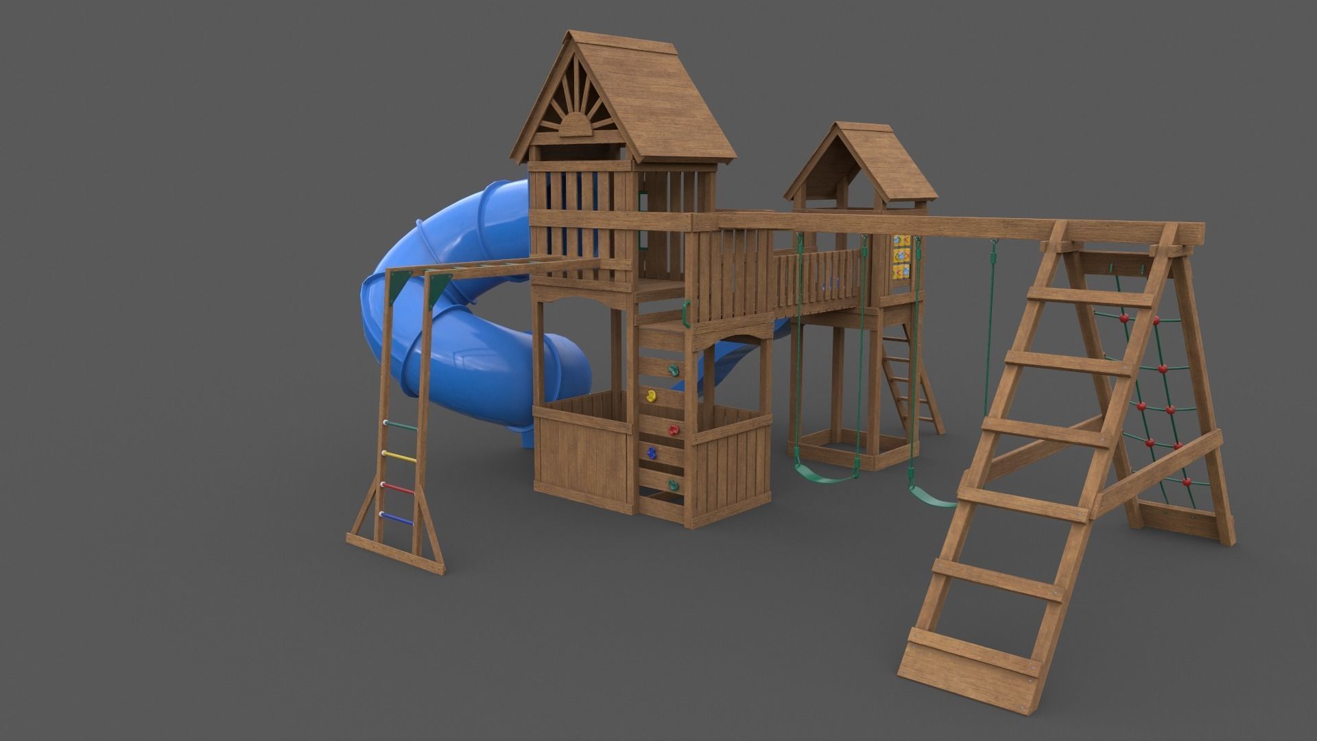 PBR Playground Outdoor Jungle Gym - Mega Pack 3D Model Collection_128