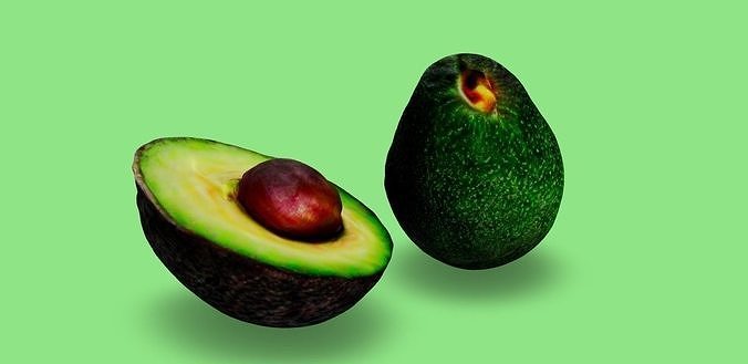 Hyperrealistic Avocado 3D model