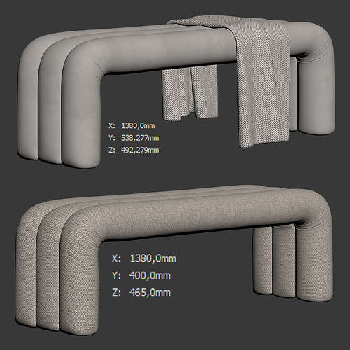 Arches Bench by Joel Edmondson 3D model 6