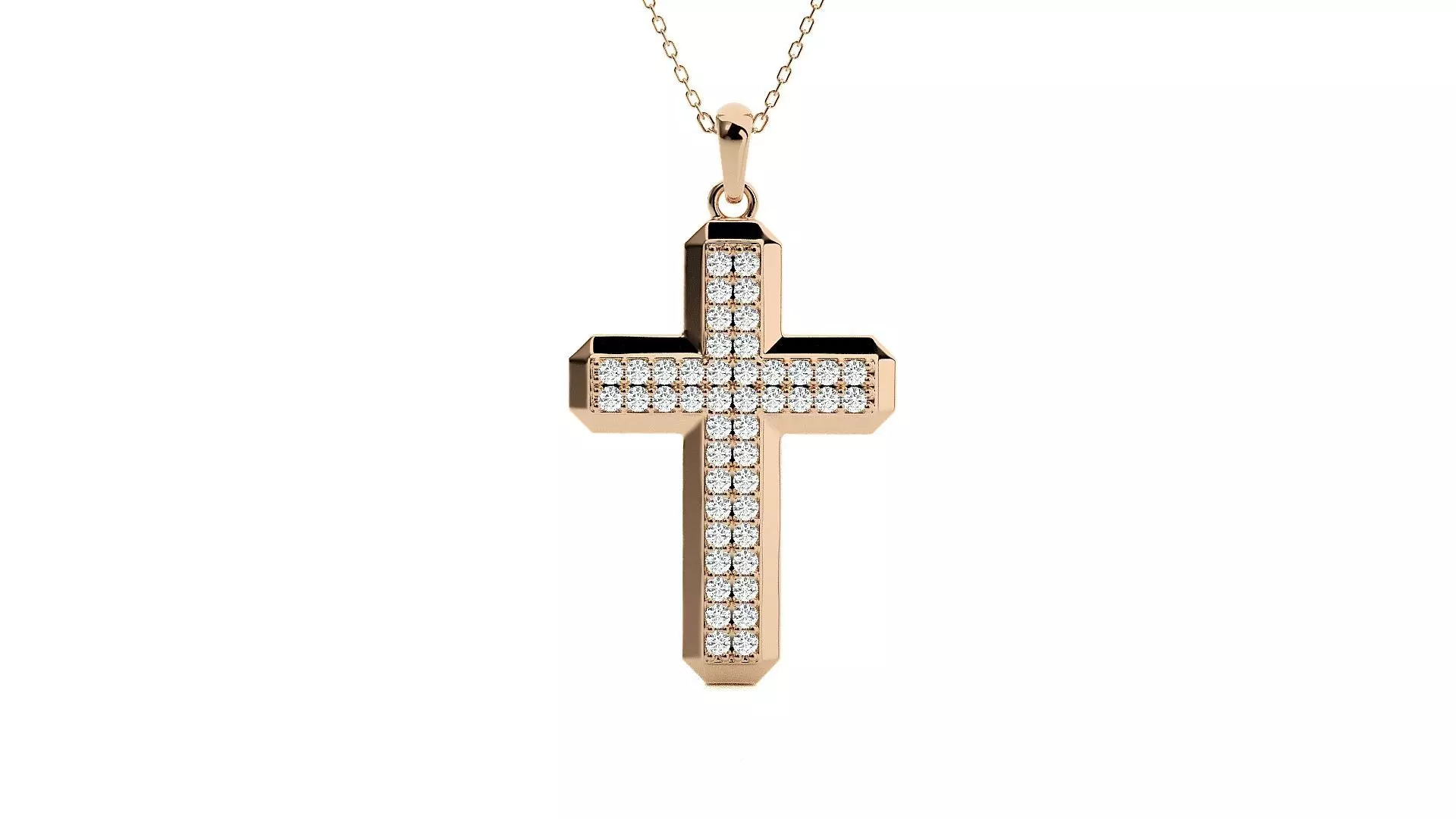 Jesus Holy Cross Pendant 3dm stl renders details 3D print model_0
