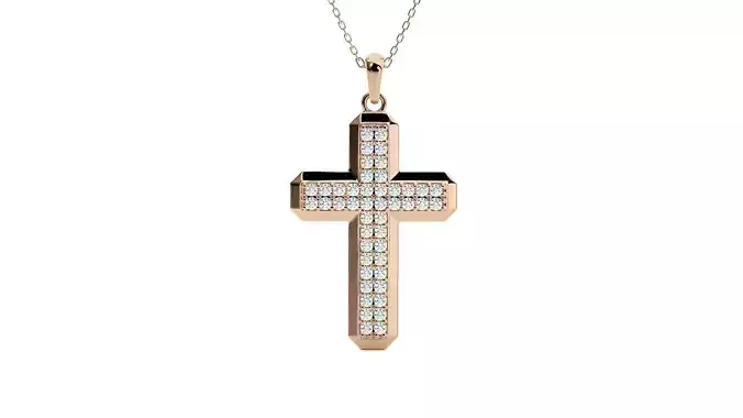 Jesus Holy Cross Pendant 3dm stl renders details 3D print model
