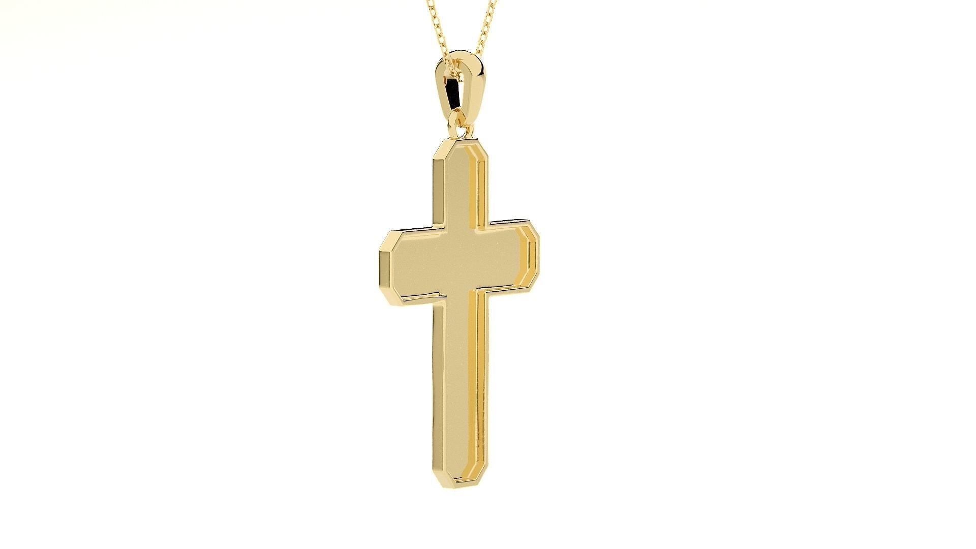 Jesus Holy Cross Pendant 3dm stl renders details 3D print model_11