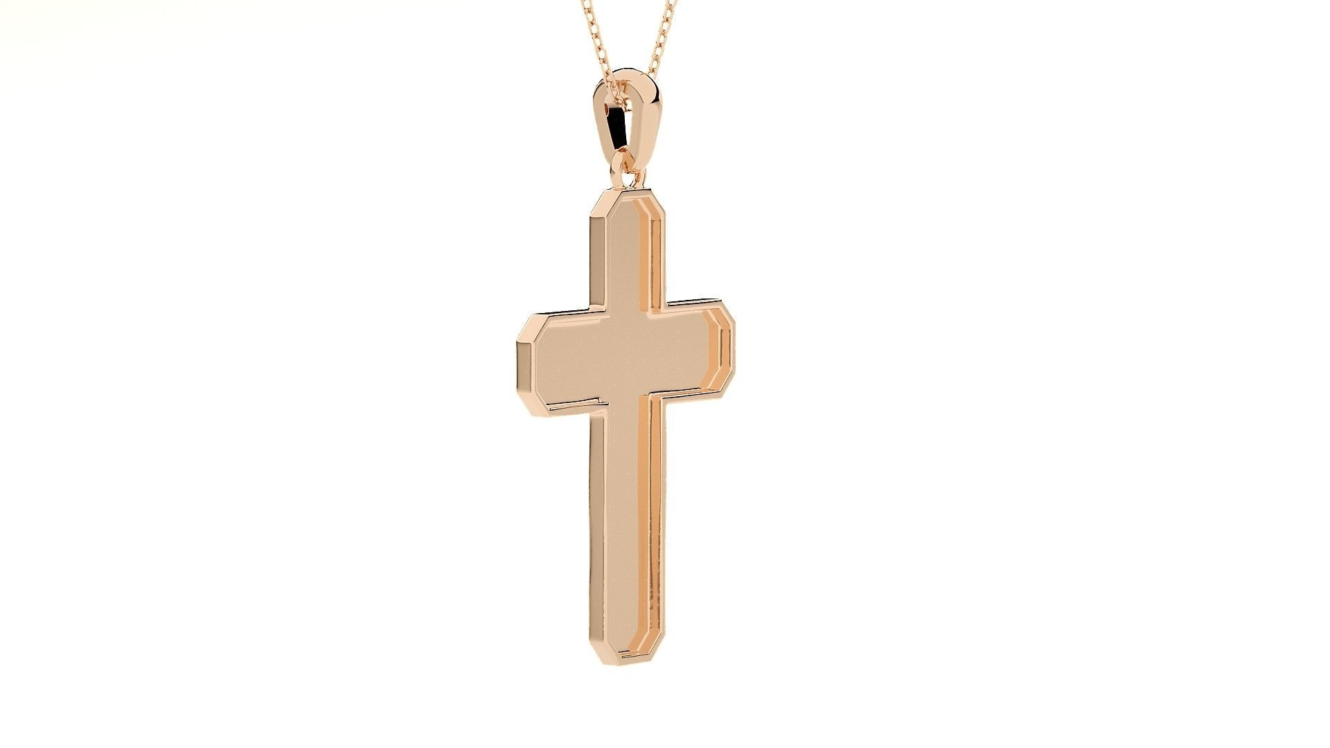Jesus Holy Cross Pendant 3dm stl renders details 3D print model_3