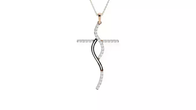 Jesus Holy Cross Pendant 3dm stl renders details 3D print model