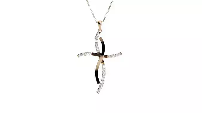 Jesus Holy Cross Pendant 3dm stl renders details 3D print model